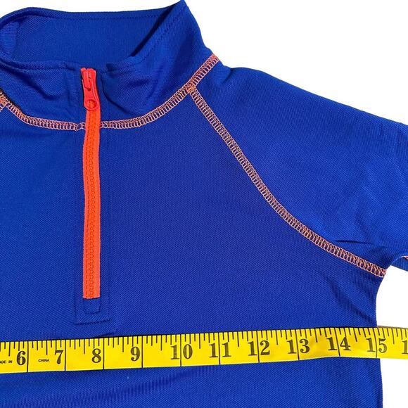 NWT Crewcuts 1/4 Zip Pullover Top Royal Size 6-7 - Picture 4 of 7